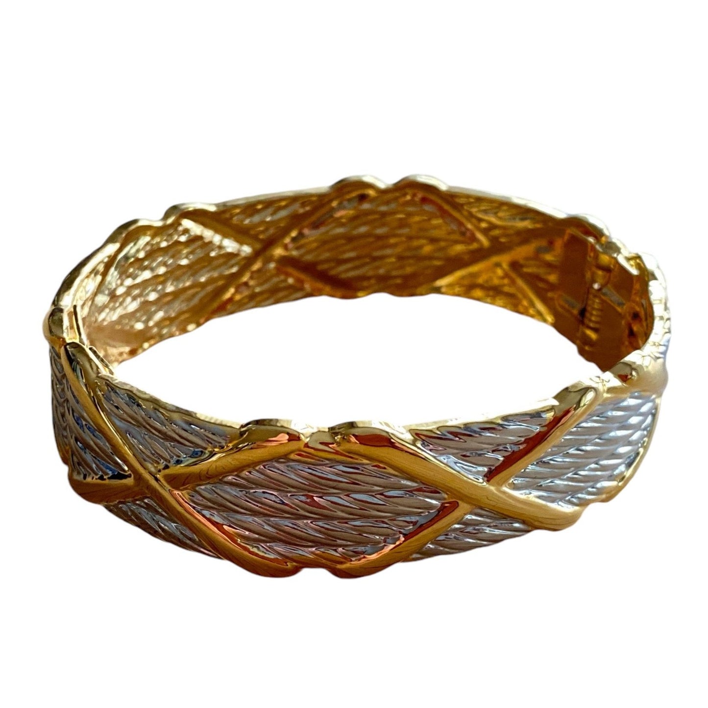 Armbånd i tofarget metall