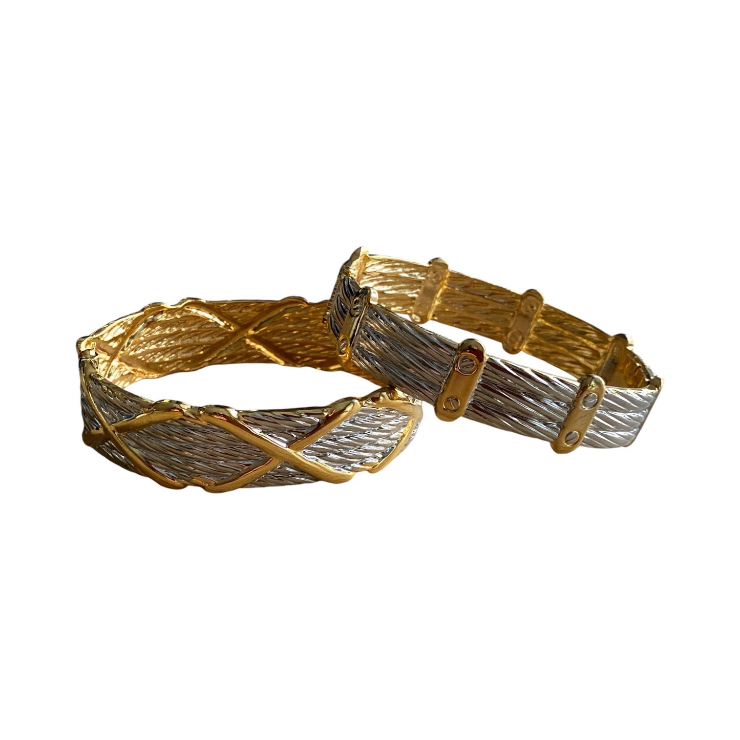 Armbånd i tofarget metall