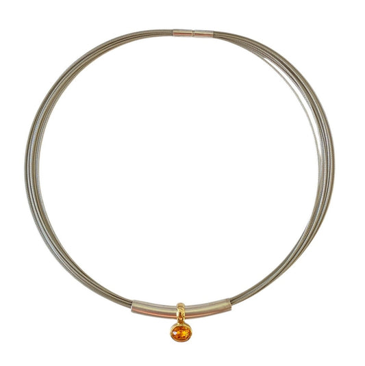 Elegant choker-halskjede med anheng